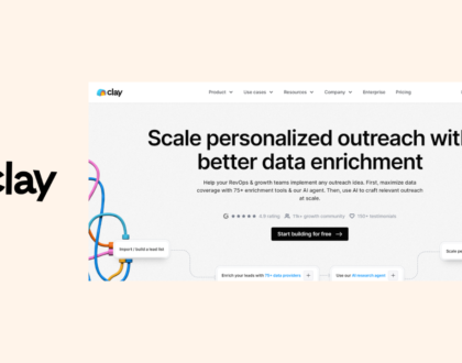 Clay: Revolutionize Sales with The Ultimate AI-Powered Sales Tool